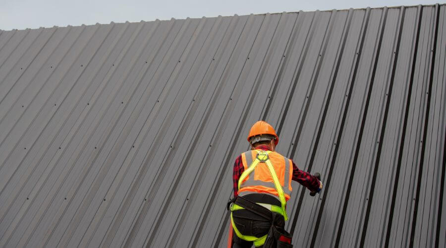 Professional metal roof installation services in Portland, MI